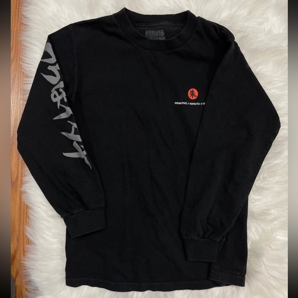 Primitive x Naruto Crows Black Long Sleeve T-Shirt - Picture 1 of 7